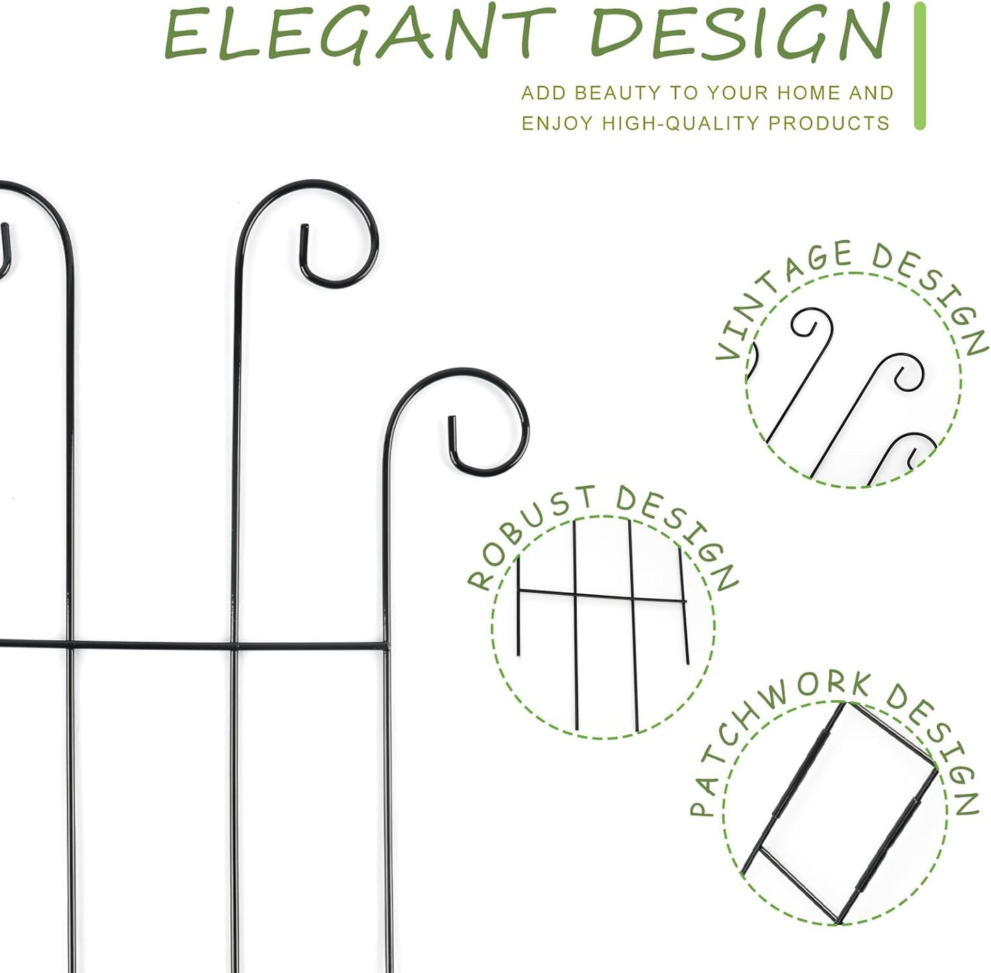 4 Pack 32 Inch Plant Trellis Outdoor Metal Trellis for Climbing Plants Indoor Garden Trellis for Climbing Plants Outdoor Wave Shape Metal Garden Trellis Houseplants Flowers Vine Ivy