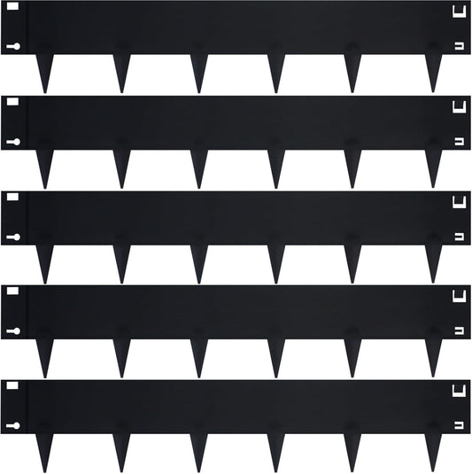 5 Pack Steel Landscape Edging,Metal Landscape Edging 40 Inch Strips, Metal Garden Edging 8 inch Depth, Steel Edging for Landscaping