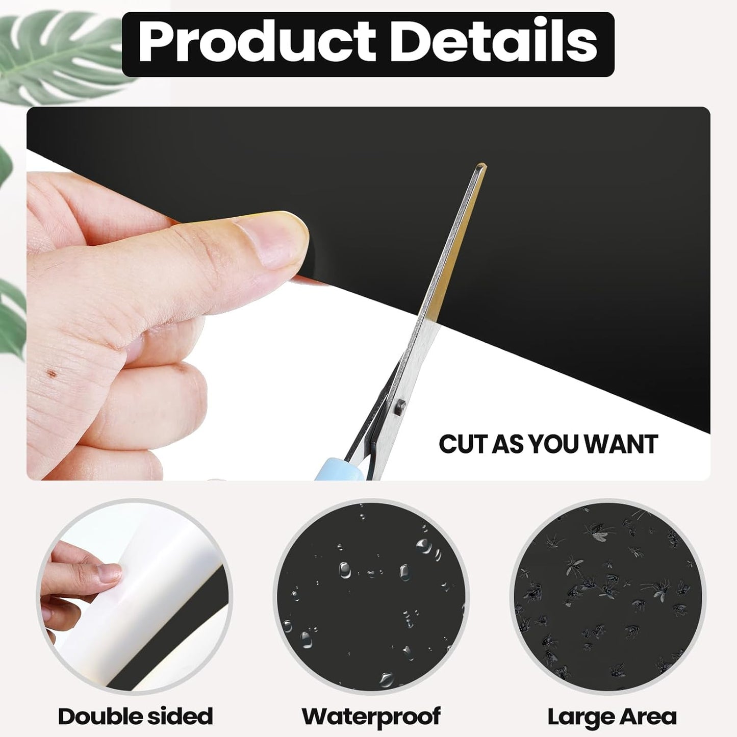 Qualirey 100 Pcs 6 x 8 Inch Sticky Traps for Plant Double Sided Sticky Trap for Gnats with Twist Ties Fly Traps for Fruit Insect Fungus Bugs Indoor Outdoor (Black)