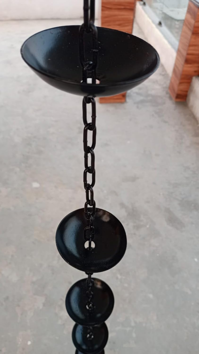 9 feet Long Rain Chain Gutters for Heavy Rain Water Chain Bowel rain Chain for Outside