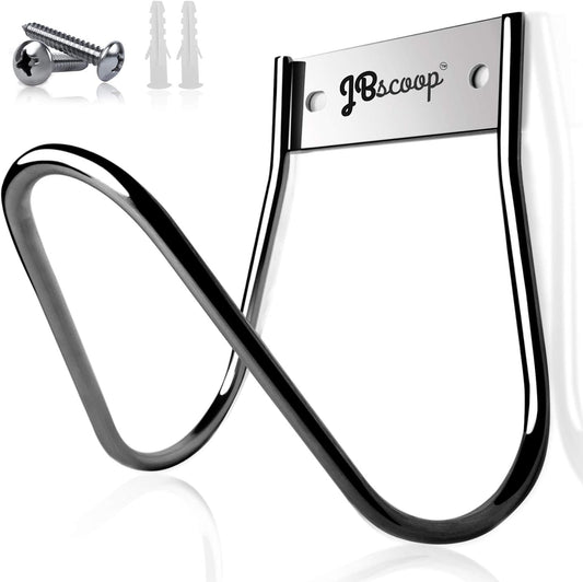 JBscoop Garden Hose Holder Stainless Steel Small Wall Mount Garden Hose Hook, Ideal for Water, Air, Hydraulic Hose, Ropes, Extension Cords Heavy Duty & Rust Proof, Size:6.3x7x6.3 Set of 1