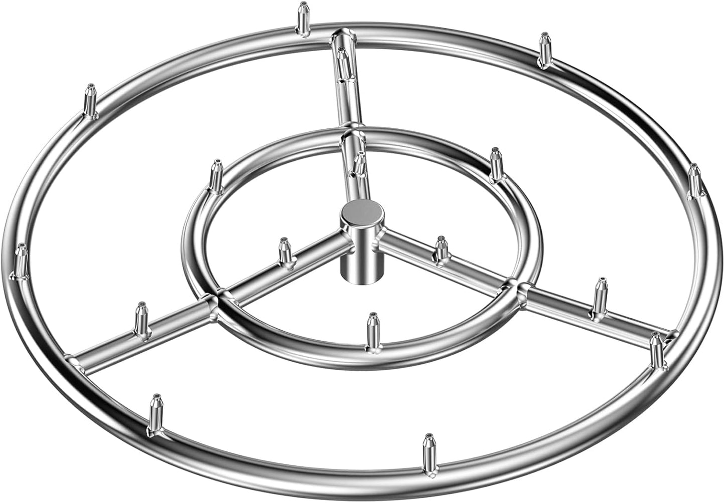 Skyflame 18 Inch Round Stainless Steel Fire Pit Jet Burner Ring - High Flame