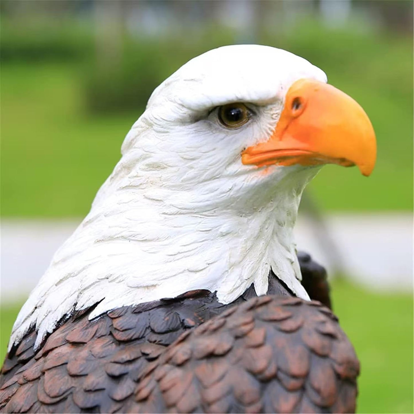 Garden and Yard Statue-Flight of Freedom American Bald Eagle Hanging Bird Statue Hand-Painted Eagle Decor-Bald Eagle Statue, Majestic America Indoor/Outdoor USA Decor for Office, Patio
