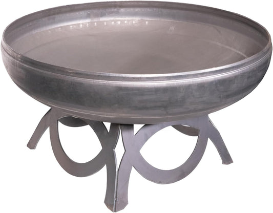 Liberty Fire Pit – Ohio Flame Wood Burning Outdoor Fire Pit - 30" Diameter with Curved Base (Made in USA)