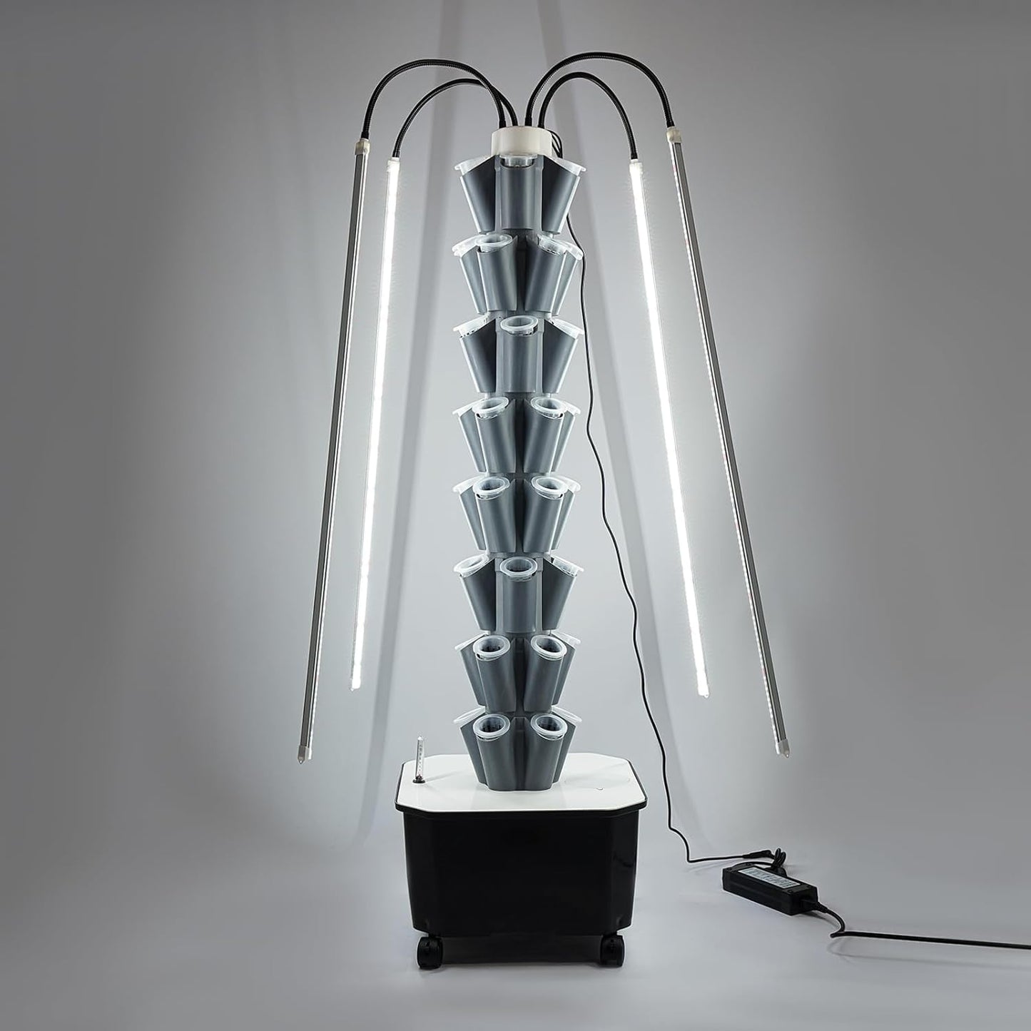 Hydroponic Growing Tower System Kit, 40-Plant Vertical Hydroponics Garden Tower with LED Grow Light, for Outdoor Indoor Herbs Fruits Vegetables Smart Garden Planter Kit