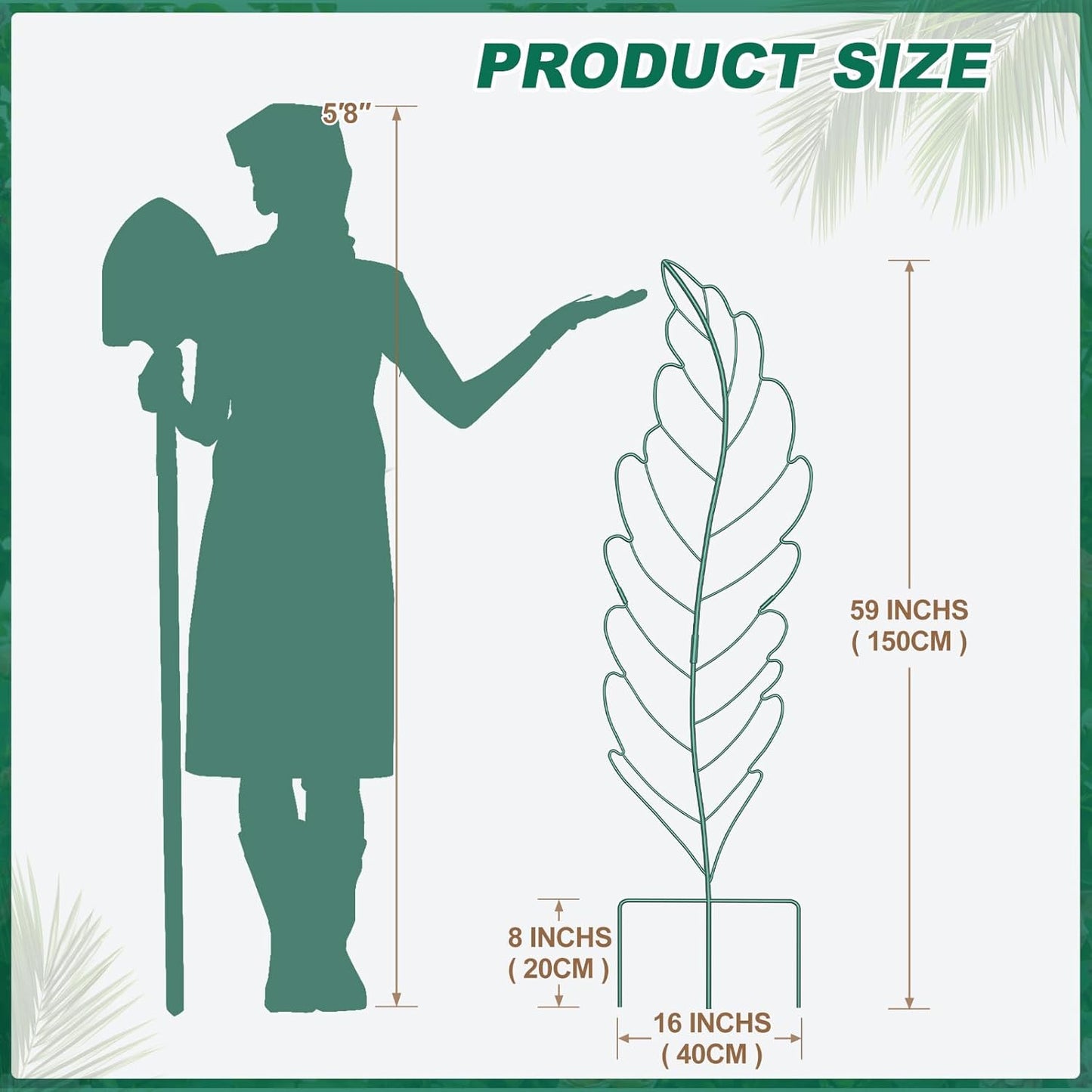 3 Pack Metal Garden Trellis for Climbing Plants,Green Metal Garden Trellis for Vines Plant Rose Vegetable Support,Large Decorative Outdoor Trellis