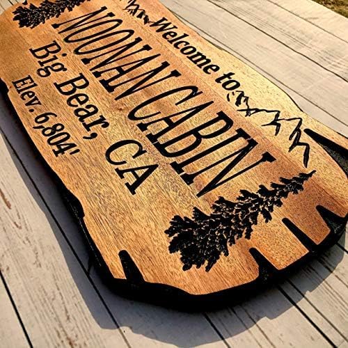 Custom Wooden Signs, Personalized Wood Signs, Custom Wood Signs, Personalized Cabin Signs, Outdoor Wooden Sign, Family Name Signs (Noonan Style)