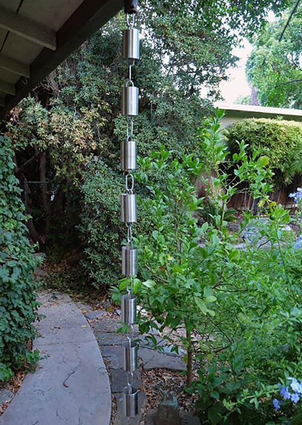 Nutshell Stores Kenchiku Rain Chain - Stainless Steel - 16 Feet