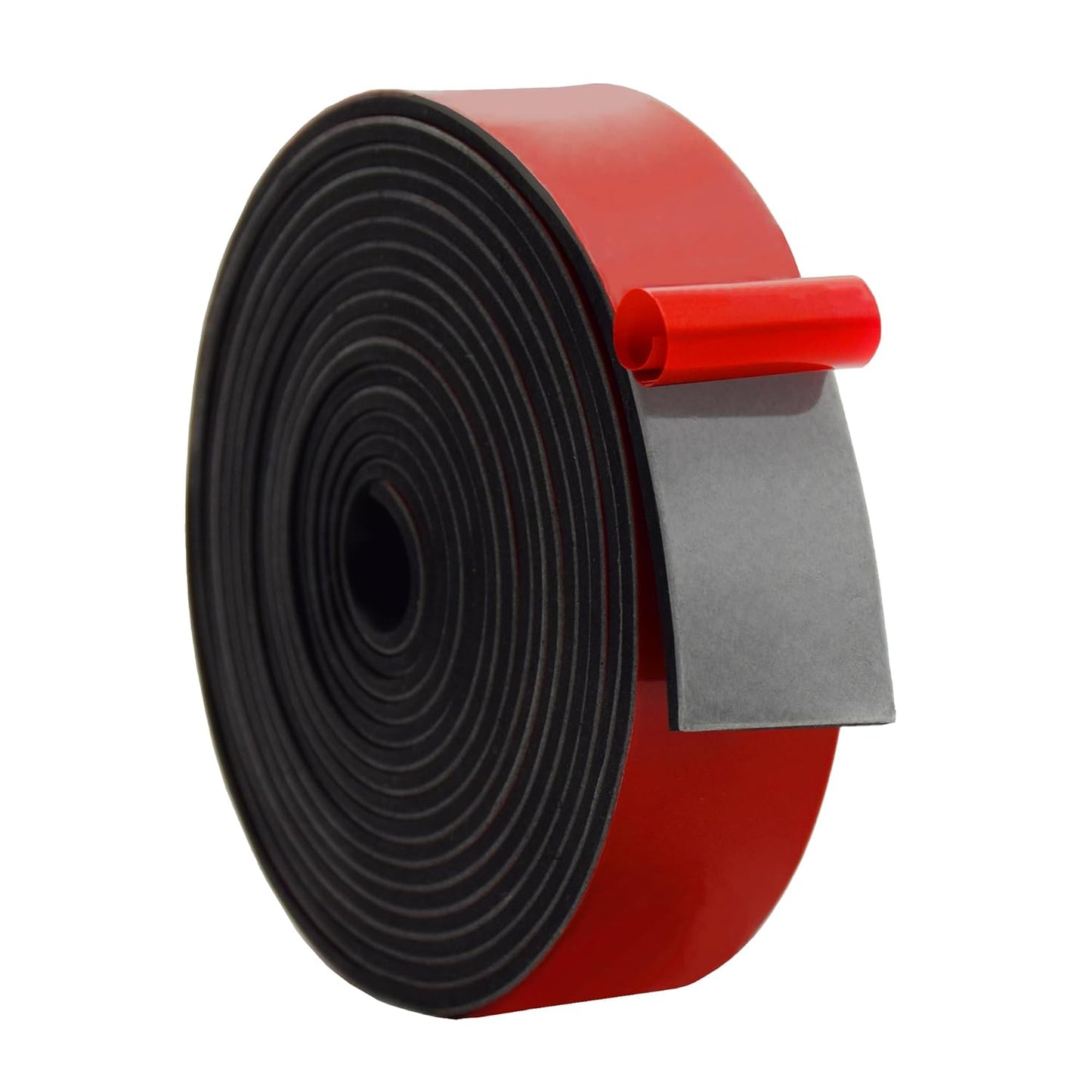 DOBTIM Solid Neoprene Rubber Strips with Adhesive Backing 1/16 (.062)" Thick x 1" Wide x 10' Long, Self Adhesive Rubber Sheets, Rolls & Strips for DIY Gaskets Crafts Pads Seals Warehouse Flooring