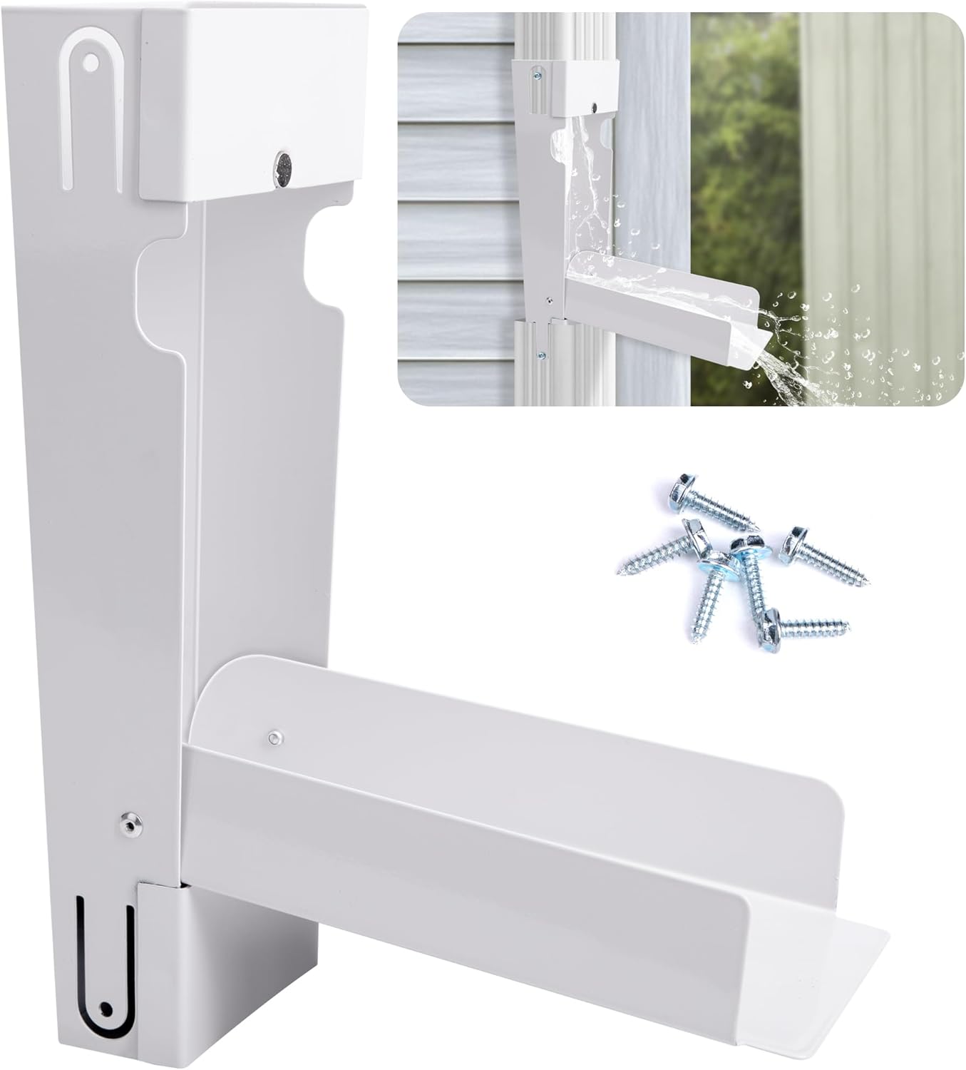 EBaokuup Rainwater Collection System, Rain Barrel Diverter Catching Collection System, Stainless Steel Raindrop Rainwater Colander Fits 2" x 3" Standard Downspout