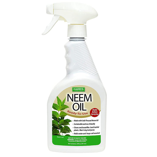 HARRIS Neem Oil Spray for Indoor and Outdoor Plants, Cold Pressed Ready to Use, 20oz