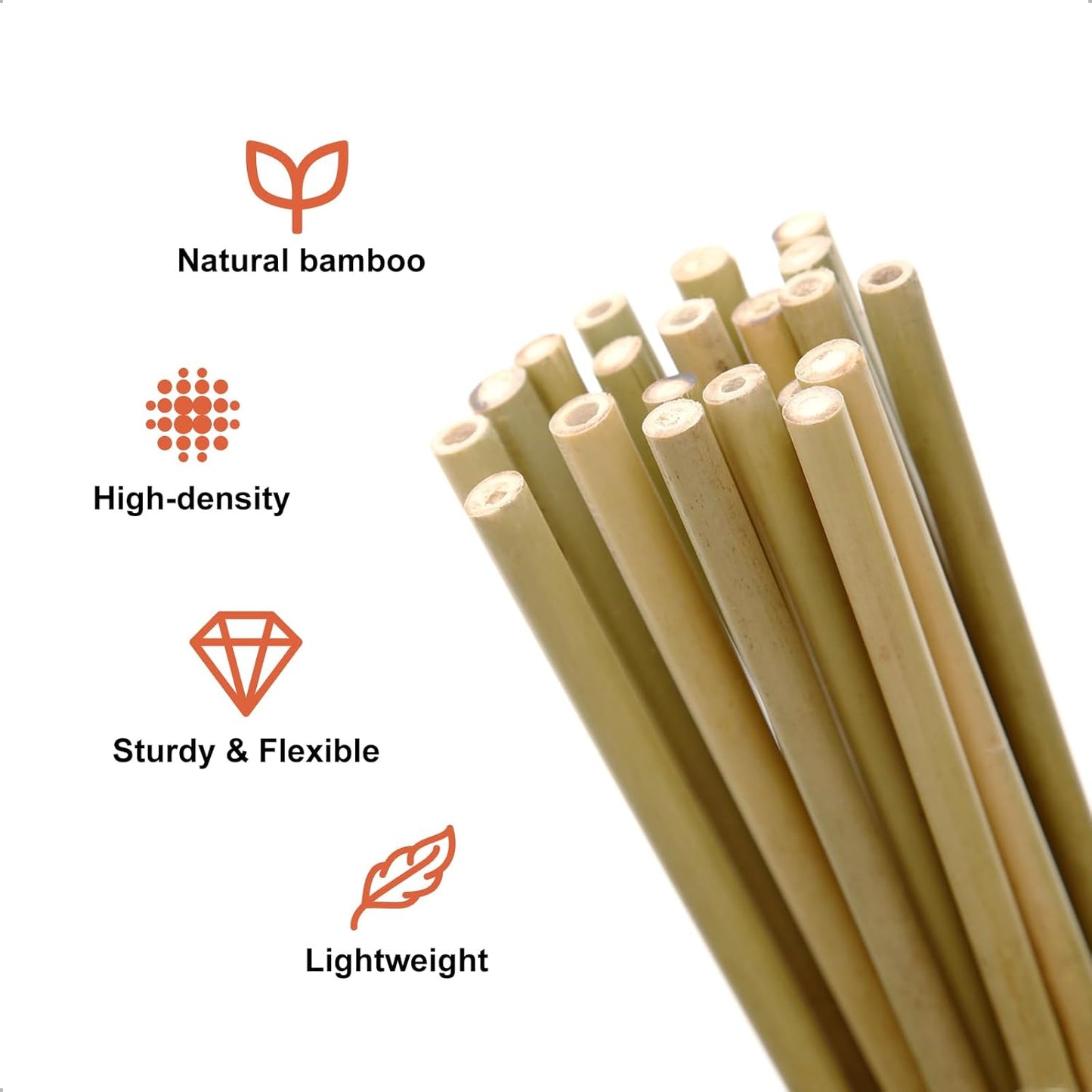 Bamboo Stakes 3FT Garden Stakes Plant Stakes for Indoor and Outdoor Climbing Plants Poles Sticks Support Tomatoes Eggplants Beans 25 Pack