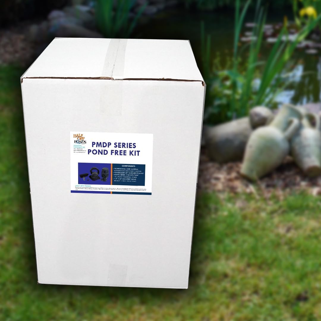 HALF OFF PONDS Pond Free Cascade 4100 Waterfall Kit with 15' x 20' EPDM Liner and 4,100 GPH Pump - PMDP4