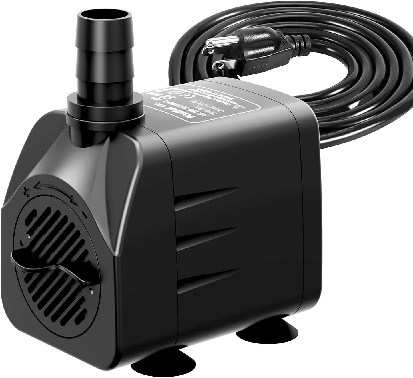 400GPH Submersible Water Pump(1500L/H,25W),Ultra Quiet Fountain Pump with 6.5ft High Lift, Pond Pump for Fish Tank, Pond, Aquarium, Statuary, Hydroponics.