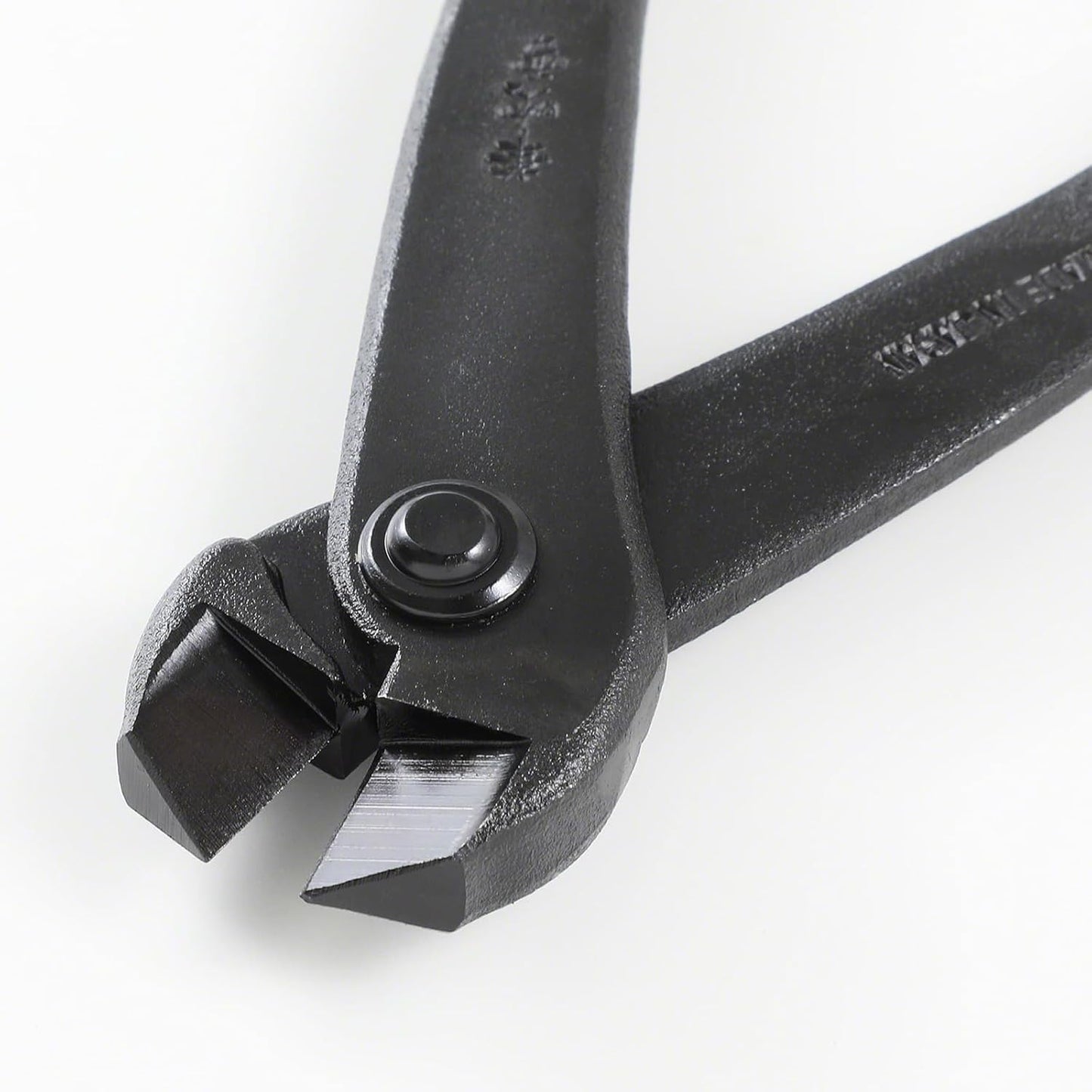 Wazakura Hanafubuki Hand Forged Bonsai Tree Wire Cutter MADE IN JAPAN 7.7inch (195mm), Japanese Garden Tool, Rounded Ends - Black