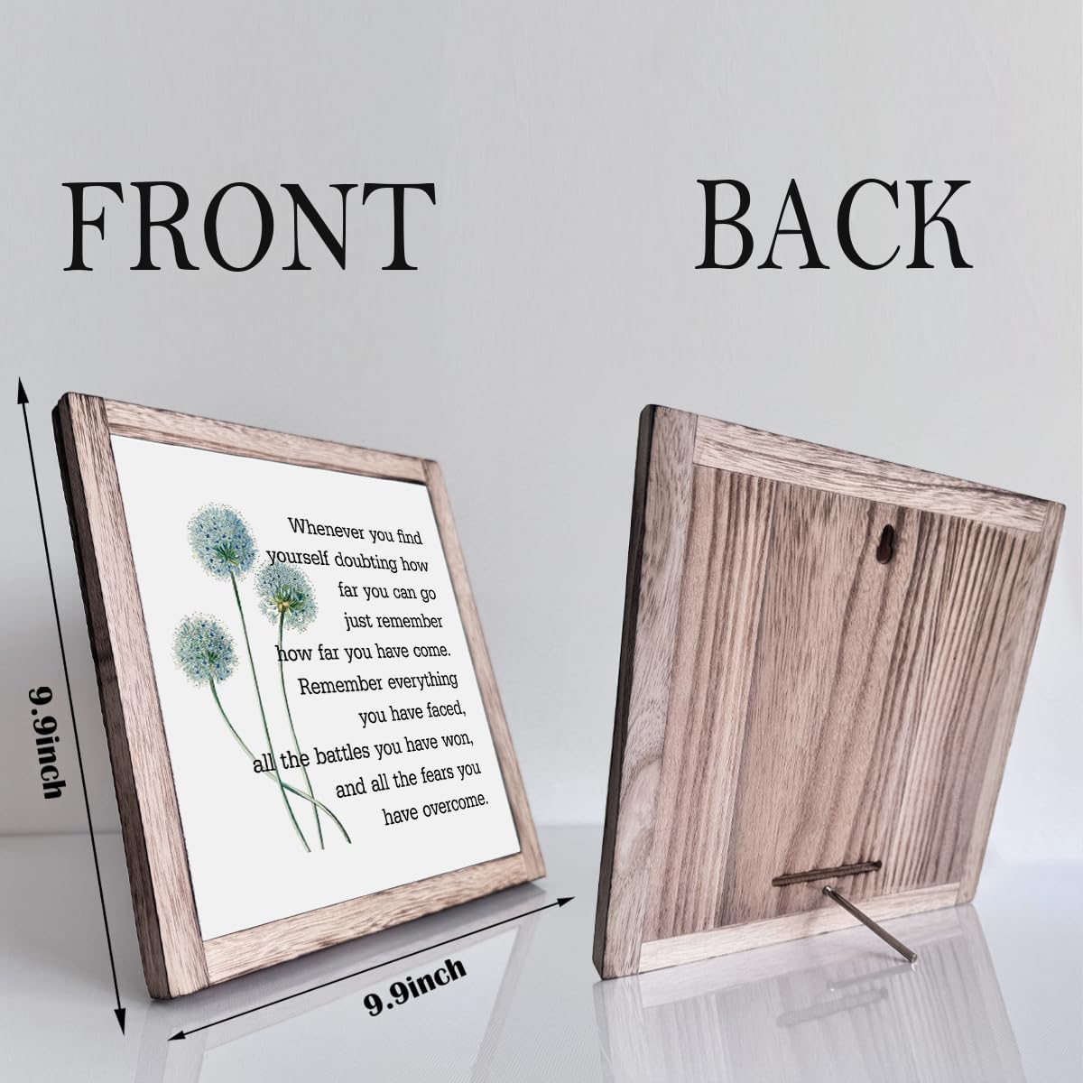 Inspirational Quote Wood Plaque Sign, Inspirational Wall Décor, Be Brave Sign, Whenever You Find Yourself... Boho Office Décor, Motivational Desk Décor, Quotes Wall Décor, Inspirational Gift 9.9inch