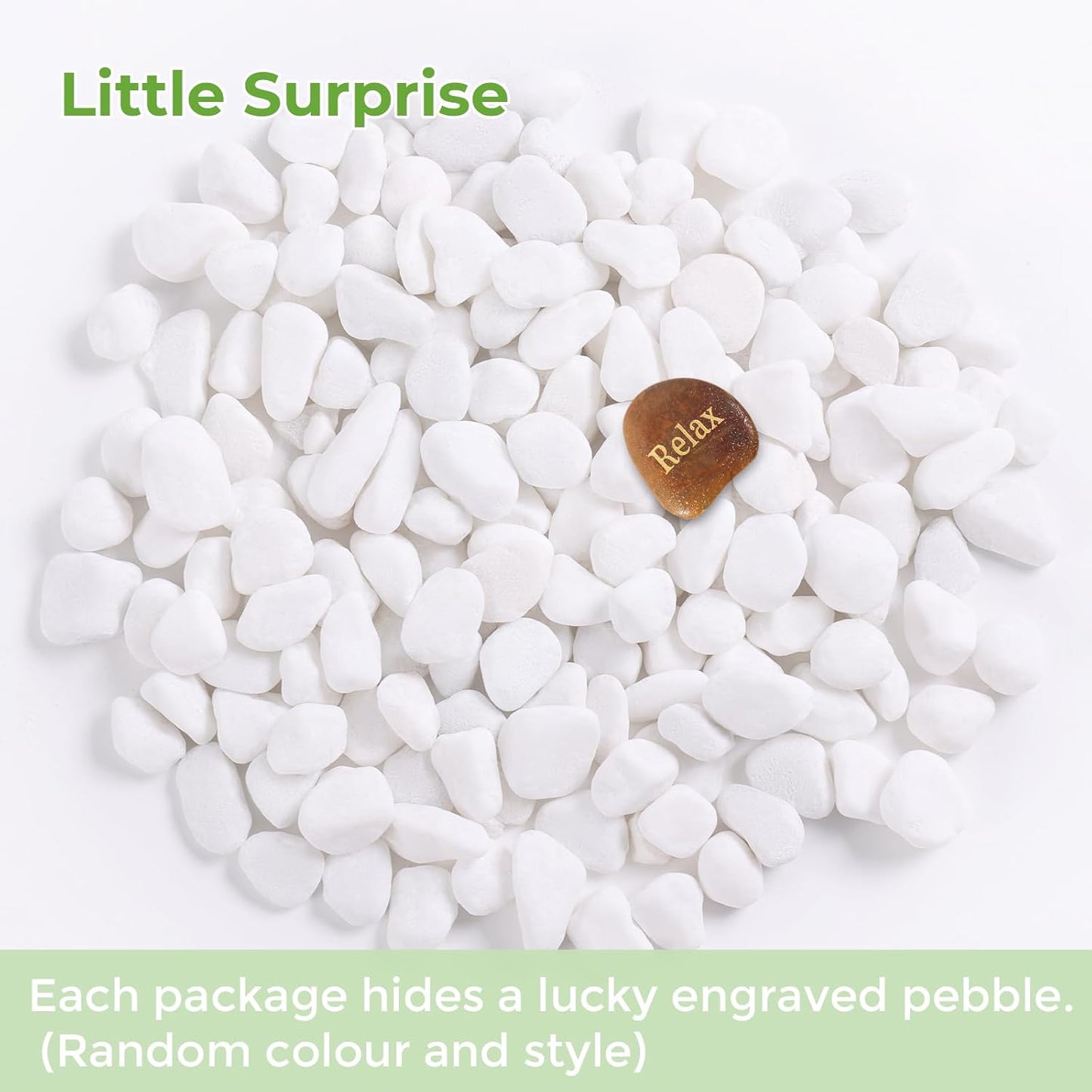 SIDONG 10 LB White River Rocks, 0.3-0.5 Inches Matte Pebbles for Indoor Plants, Aquarium Rocks Used in Fish Tank, Decorative Stones for Plants, Vases, Home Décor, Crafting, Garden Landscaping