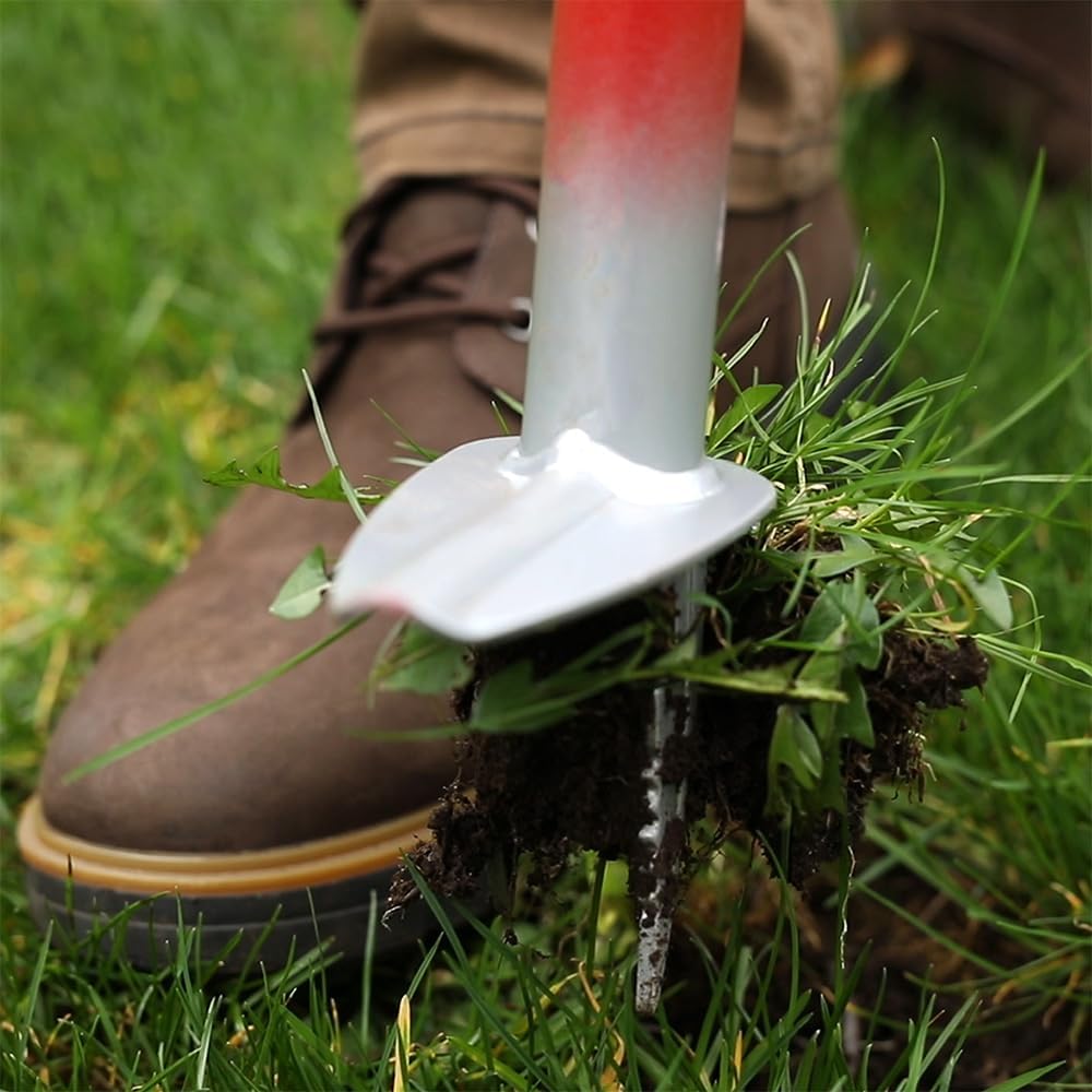 GARDEN WEASEL WeedPopper Step & Twist – Black Ergonomic Grip | Stand Up Weed Puller Tool for Dandelion, Crabgrass & Root Removal | Heavy Duty Lawn & Garden Weeder | 95206-A