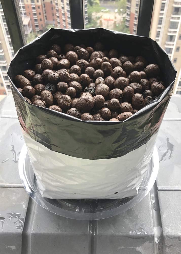 HORTIPOTS Black and White Plastic Grow Bags 1 2 3 Gallon (1 Gallon-Pack of 100)