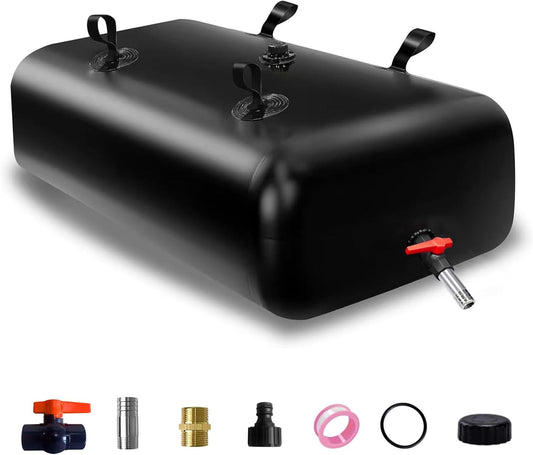 400 L/100 gal Water Bladder Storage Containers, Foldable Portable Water Tank Large Capacity Soft Water Bag, Drought Resistance, Fire Prevention, Emergency Water