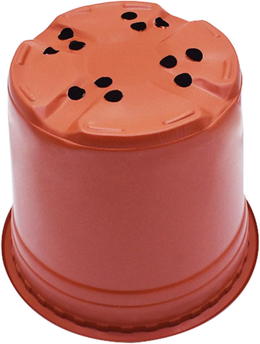 100 PCS 8 Inches Plastic Plant Nursery Pots Reusable for Succulents Seedlings Cuttings TransplantingSeedlings Plastic Plant Pots with Drainage Holes