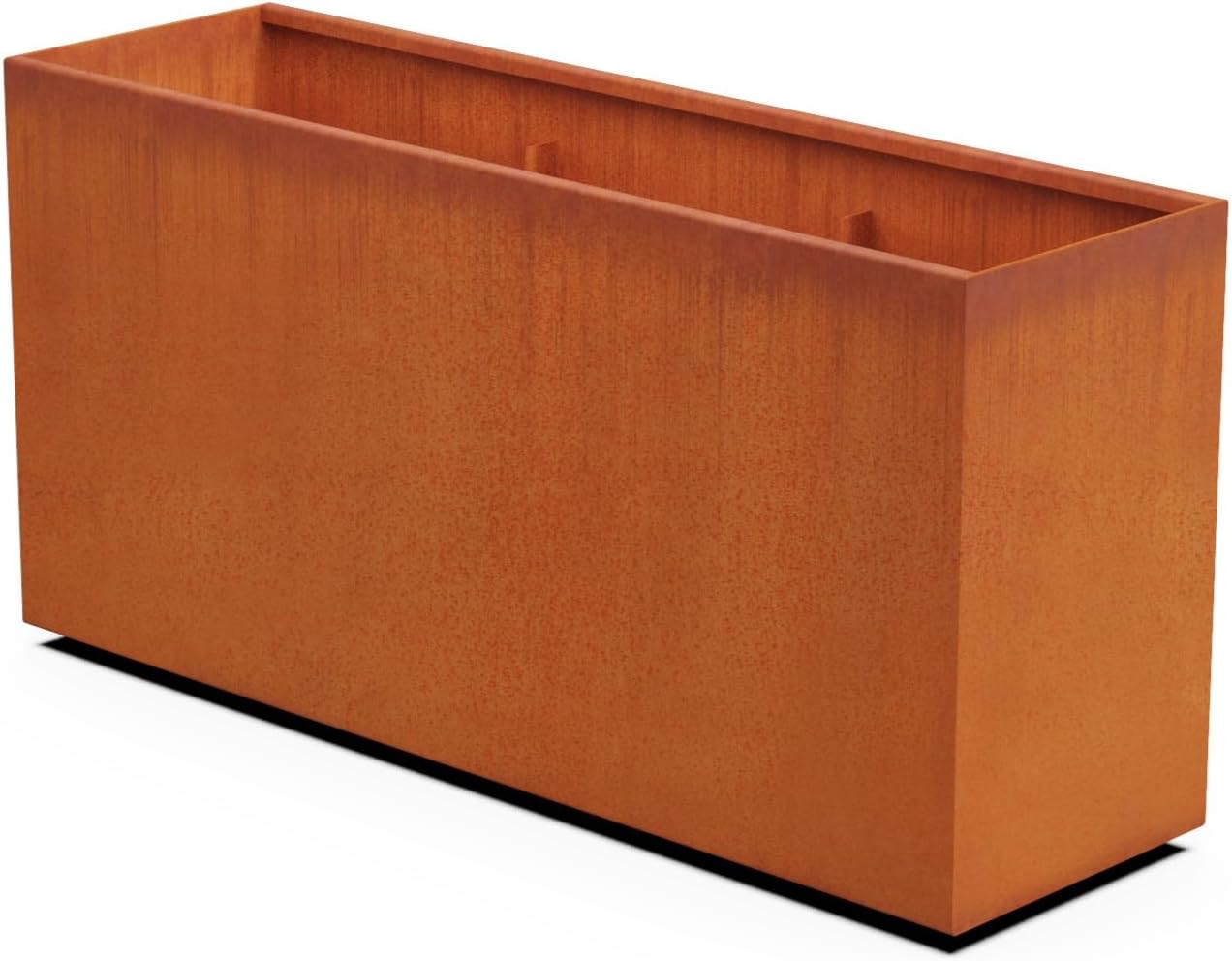 Corten Steel Planters | 60x18x30 Large Rectangular Planter for Outdoor Plants | Extra Large Outdoor Planter Box for Modern Landscape & Privacy Screen