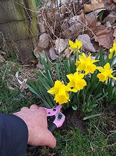 EZ Kut Original Ratcheting Pruner Kit with Molded Ballistic Nylon Sheath and Carbide Blade Tool, Pink and Black