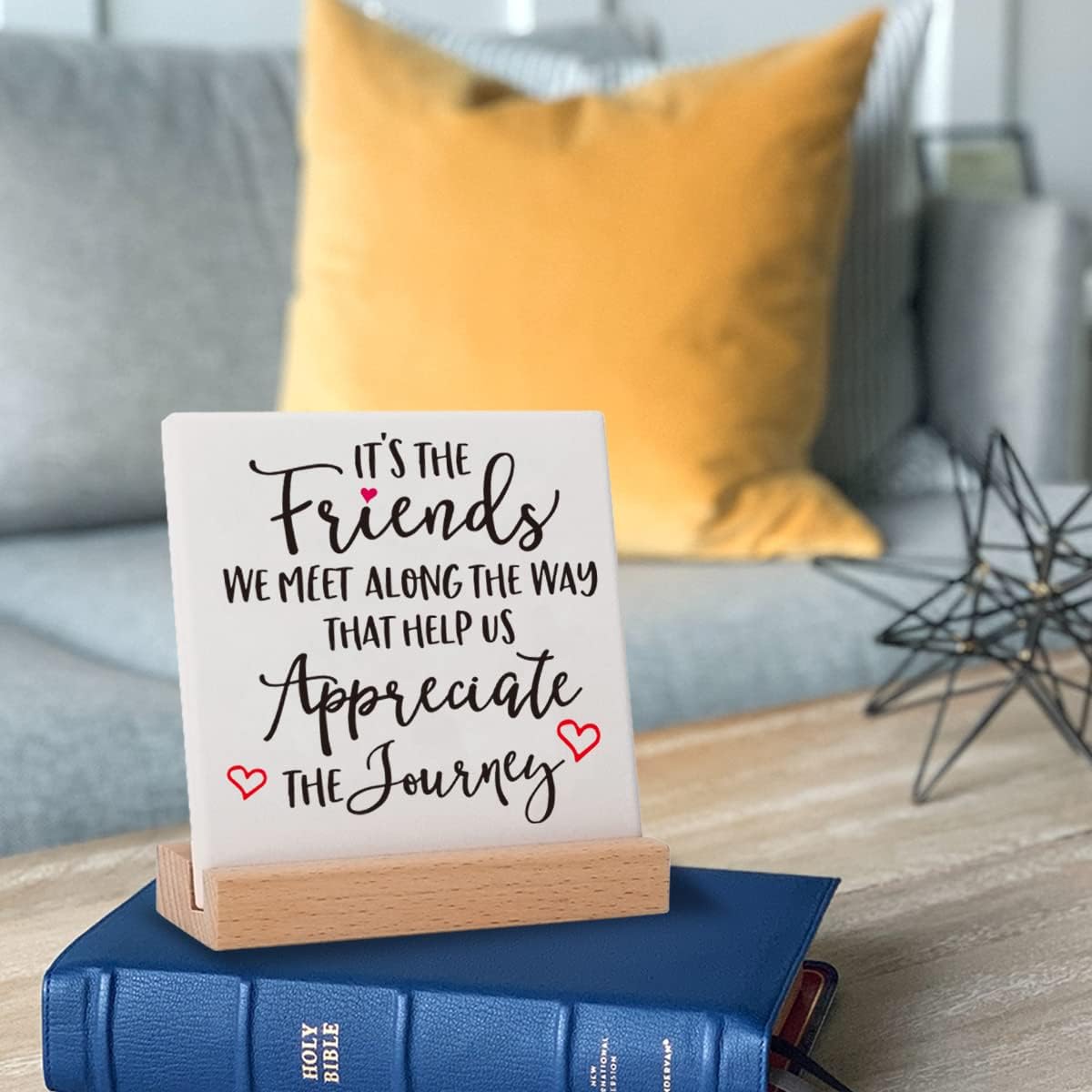 Friend Birthday Gifts for Best Friends Bestie BFF, Friendship Gifts for Work Bestie True Long Distance New Friend Appreciation Decor Plaques