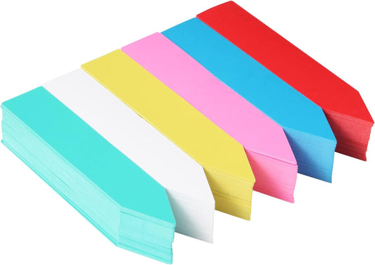 300 Pcs Plastic Plant Nursery Garden Labels 6 Colors 4 Inch Pot Marker Garden Stake Tags Waterproof Plant Markers