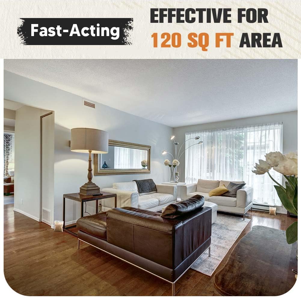 Pest Repellent, Mouse Repellent, Rodent Repellent for Indoor/Outdoor, Natural Rat Repellent for House, Keep Mice, Roach, Ant and Spider Away from Home, Protects 120 sq ft - 8P