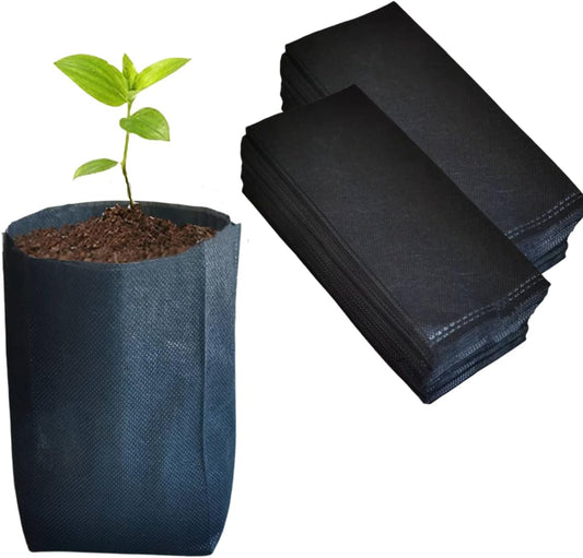 gardtree Plant Nursery Bags 5.5" * 6.3" 200PCS, Non-Woven Biodegradable Plant Grow Bags Fabric Seedling Starter for Vegetable Flower Fruit Saplings Tree, Home Garden Supply