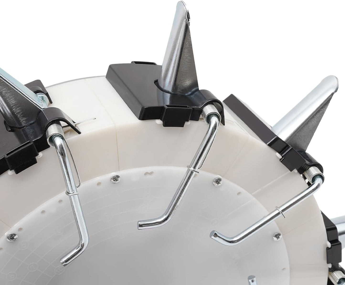 Seed Sower & Fertilizer Applicator,Manual Seeder Handheld Seeding Machine,10 Nozzles Precision Manual Seeder Portable Hand Push Seeder with Adjustable Design