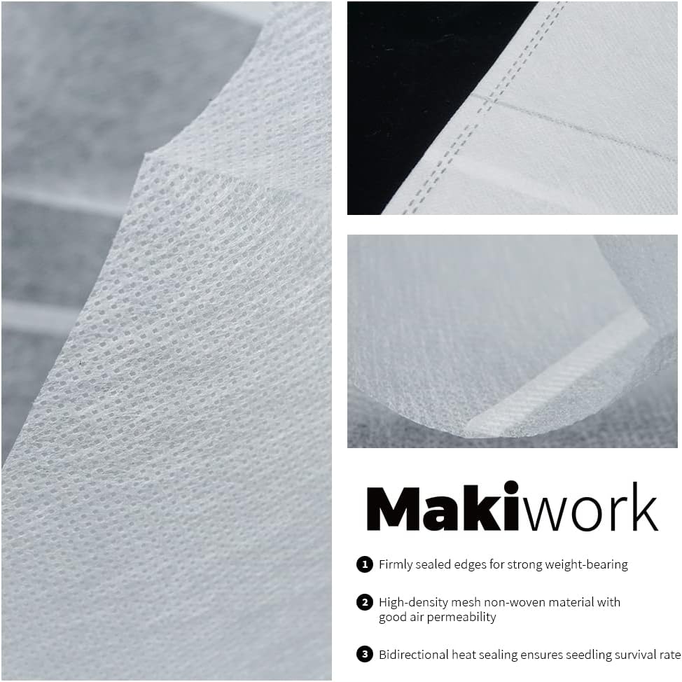 200 Pcs Non-Woven Plant Nursery Bags, Outdoor Plant Seeding Bags, Seedling Pots Container, Fabric Seedling Pots Plants Pouch, 7.08” x 7.87”/18x20cm