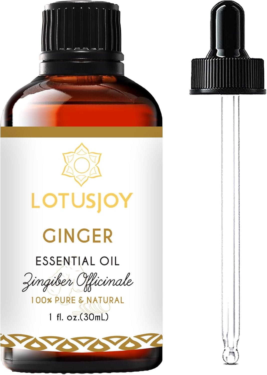 Ginger Essential Oil for Hair Growth Lymphatic Drainage Massage Diffuser- 1 Oz