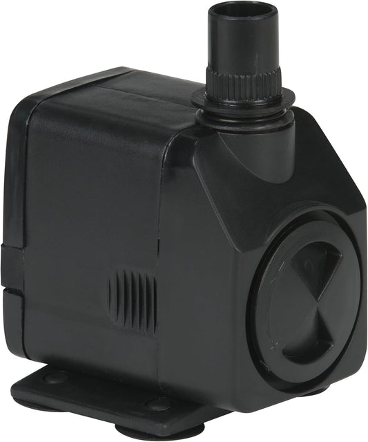 Little Giant PES-290-PW 115-Volt, 300 GPH Magnetic Drive Fountain/Pond Pump with 6-Ft. Cord, Black, 566717