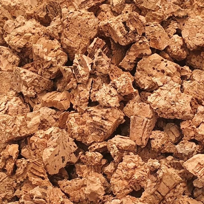 Cork Orchid Bark - Cork Bark Nuggets (3/8"- 3/4") - Natural Cork Bits (10-20mm) for Orchids, Air Plants, Reptiles & Terrariums (3 quarts)