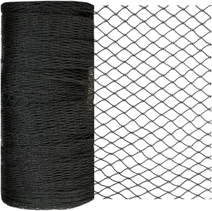 Bird Netting 10x10 Ft, 1/2In Mesh Heavy Duty Garden Netting Pest Barrier for Plants, Fruit Trees, Vegetables, Extra Strong Woven Mesh Netting, Animal Fencing Against Birds, Deer, Poultry