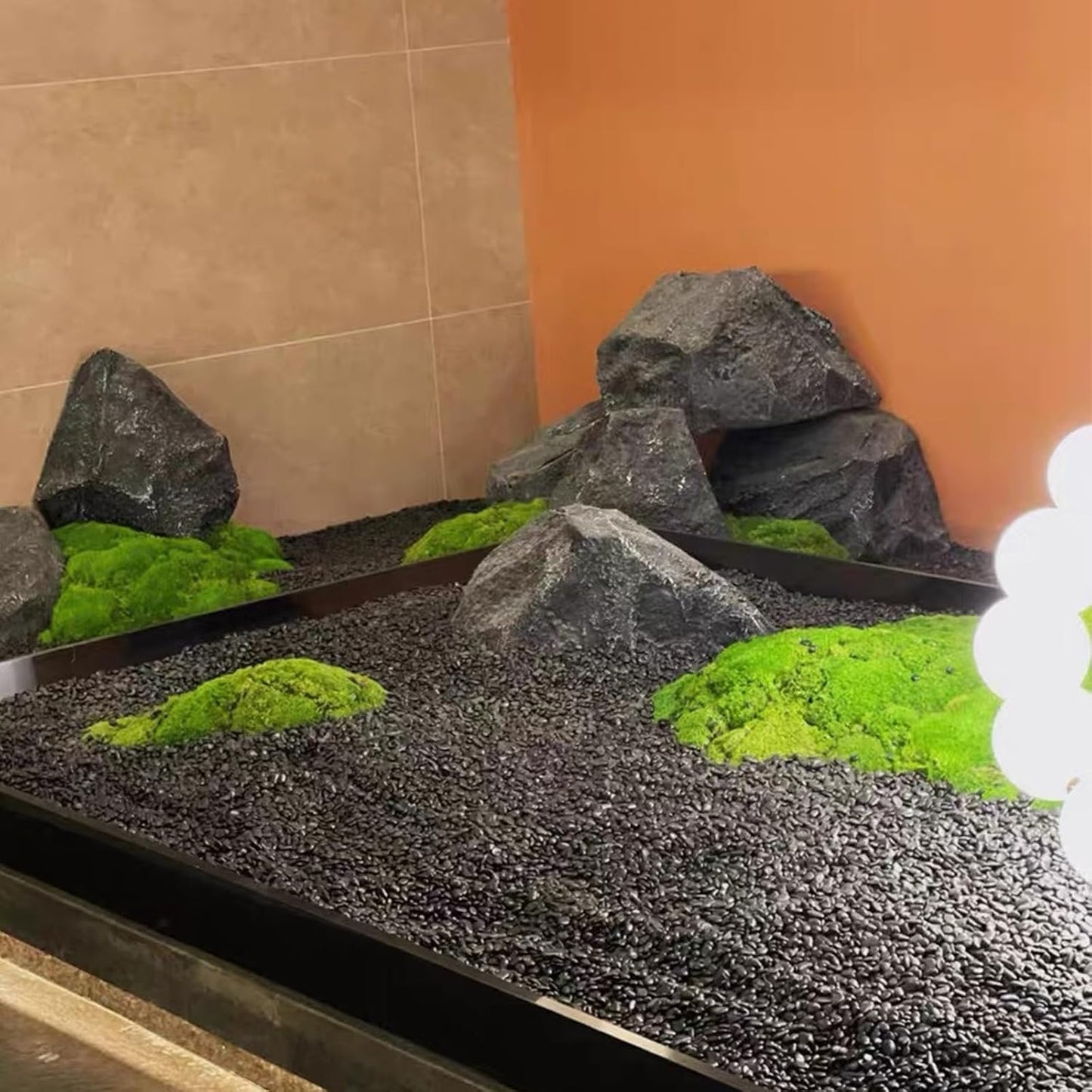 Black Pebbles for Indoor Plants, 3/8 inch Small Bag Stones, Decorative River Rocks for Succulent Potted Plant, Vase and Outdoor Landscaping Garden(16 oz)