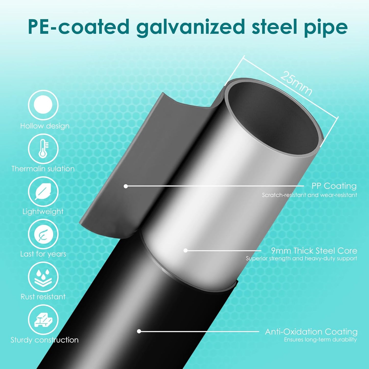 Flat Top Garden Arch Trellis 11FT x 9FT, Extra Large Garden Trellis for Climbing Plants Outdoor, 141.7in x 108in PE-Coated Metal Arbor Archway Trellis for Roses,Wisteria,Wedding,Patio Decoration Black