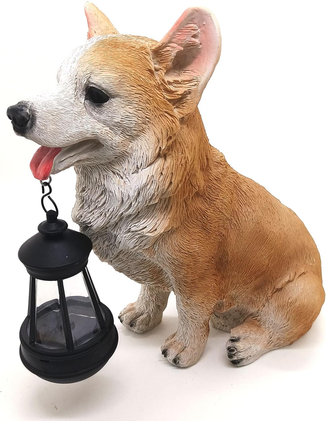 Dog Solar Statues Cute Corgi Solar Light for Outdoor Garden Halloween Decorations Christmas Decor Lawn Decor Patio Balcony Yard Ornament Ideal Gifts for Women, Mom or Birthdays
