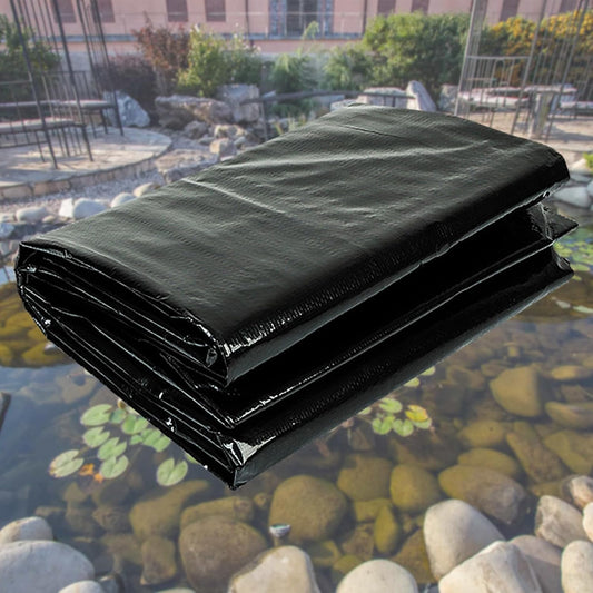 yeezoo 20X20FT Reinforced PE Pond Liner, KOI Pond Liners for Outdoor Ponds, Enhanced 5-Layer Structure Pond Liner for Fish, Duck, Garden Raised Bed and Waterscape Pond(0.82oz/sq ft Thickness)