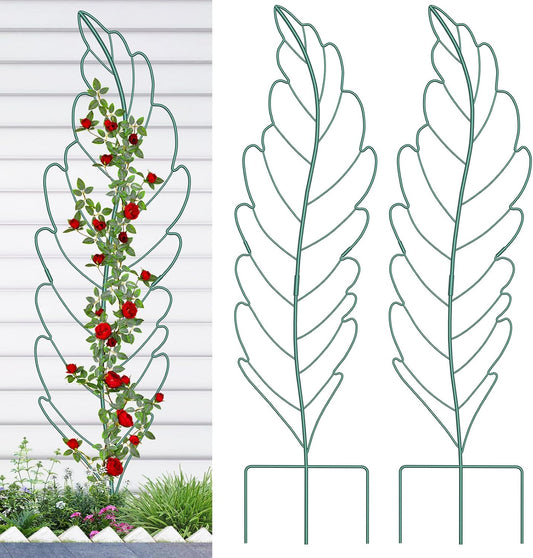 3 Pack 59x16in Metal Garden Trellis for Climbing Plants, Large Trellis for Climbing Plants Outdoor, Roses, Vegetables Vines Flowers Support, Large Decorative Outdoor Trellis