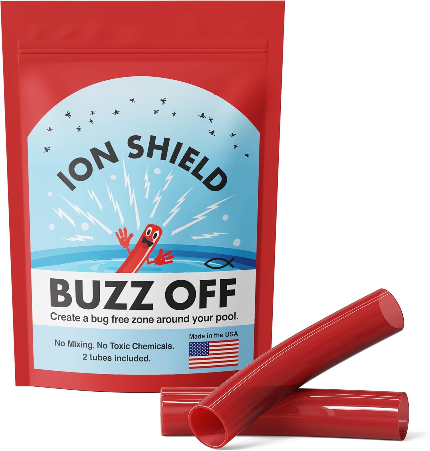 Waters Choice Buzz Off Ion Shield – Chemical-Free Bug Deterrent, Lasts One Pool Season