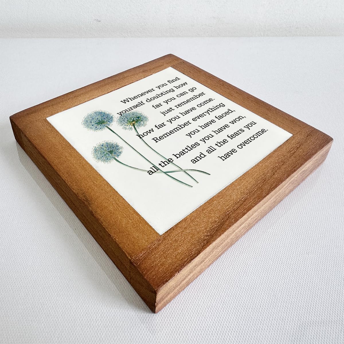 Inspirational Quote Wood Plaque Sign, Be Brave Sign, Whenever You Find Yourself... Box Wood Plaques Desk Décor, Motivational Box Wood Sign, Graduation Decor Gift, Inspirational Quotes Gift F