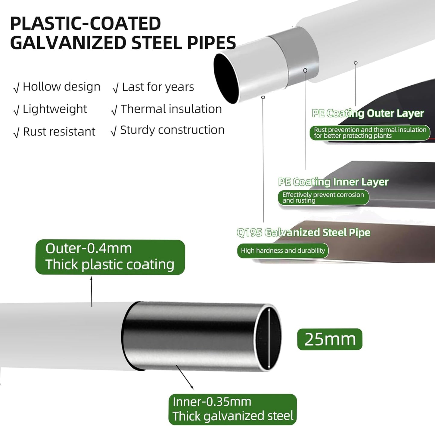 Flat Top Garden Arch Trellis 11FT x 9FT, Extra Large Garden Trellis for Climbing Plants Outdoor, 141.7in x 108in PE-Coated Metal Arbor Archway Trellis for Roses,Wisteria,Wedding,Patio Decoration White