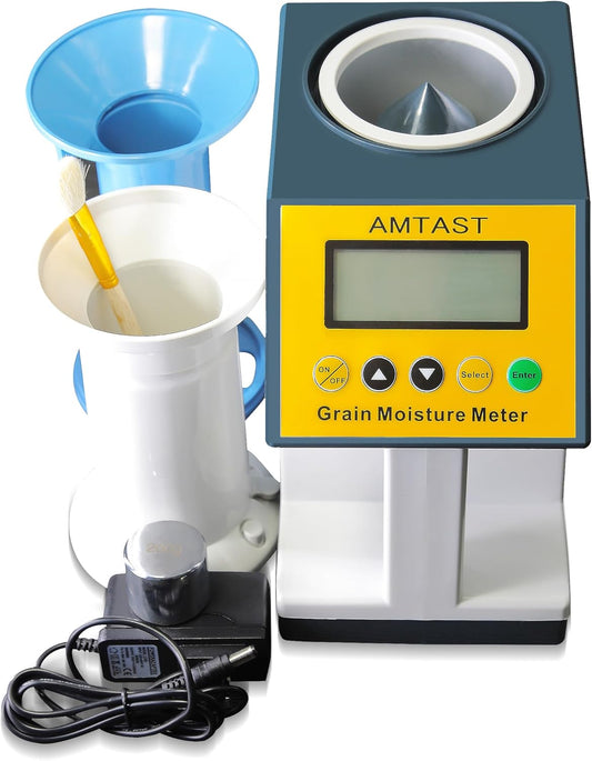 Grain Moisture Meter High Precision Grain Moisture Tester with Temperature Compensation Seed Moisture Meter for 24 Grains including Wheat, Soybean, Coffee and More