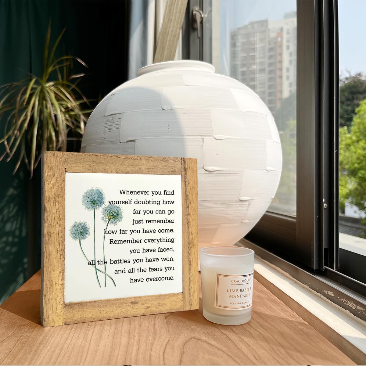 Inspirational Quote Wood Plaque Sign, Be Brave Sign, Whenever You Find Yourself... Box Wood Plaques Desk Décor, Motivational Box Wood Sign, Graduation Decor Gift, Inspirational Quotes Gift D