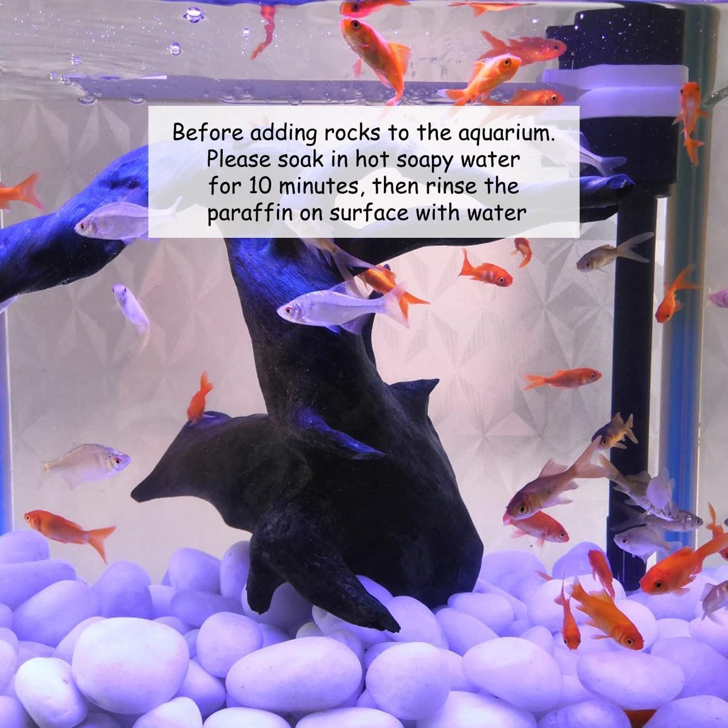 5 lbs Large White River Rocks, 2-3 inch Pebbles for Indoor Plants, Polished Decorative Stones for Planters Vase Aquarium and Outdoor Garden Landscaping Rocks