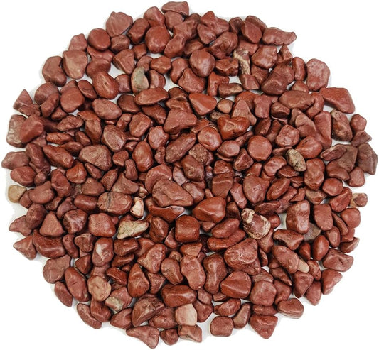 HappyFiller Small Red River Rocks Decorative Pebbles Natural Aquarium Gravel Stones for Fish Turtle Tank,Soil Cover,Indoor Outdoor Garden Succulent Potted Plants Top Dressing,Zen Garden,2 LB