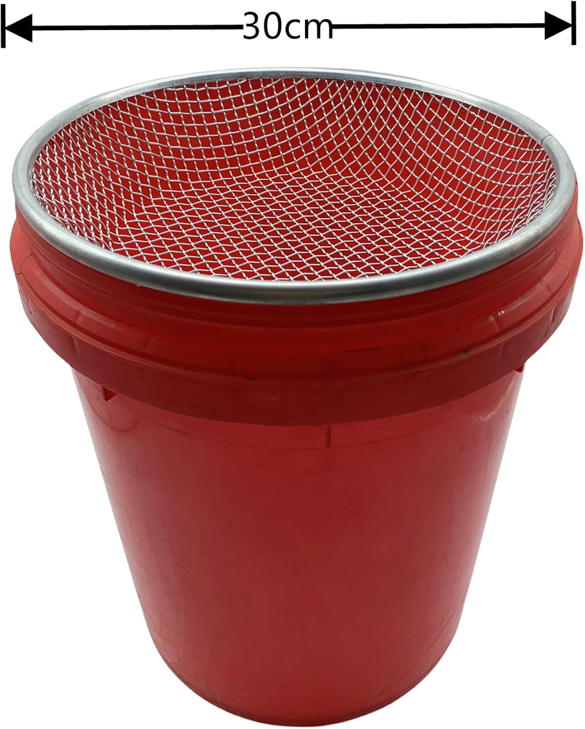 3 PCS Soil Sieve for Garen -12 inches Soil Sifter for Rocks Compost Suitable for 5 Gallon Drums 10mm，6mm，3mm